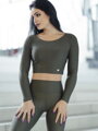 Sportowy damski VSB croptop NEWSKIN khaki