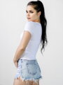 Nowoczesny damski VSB LENA CROPTOP biały