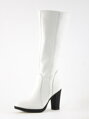 Eleganckie skórzane buty model Ema 08 w kolorze białym