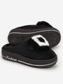 Damskie ocieplane pantofle C32-MIX4 czarne