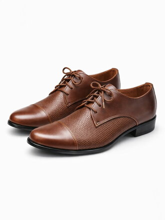 Chłopięce buty wizytowe 158K ciemnobrązowe B-40