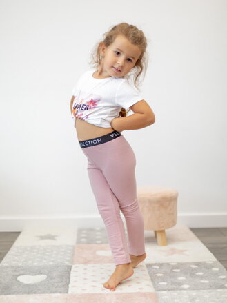 Legginsy dziewczęce LIZZY VSB babypink
