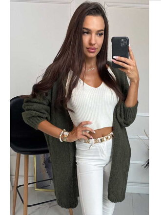 Damski kardigan w kolorze khaki