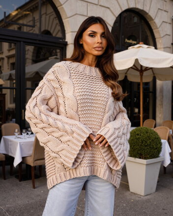 Damski sweter z dzianiny KAMILA