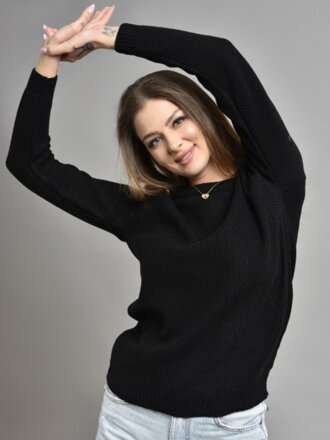 Damski sweter HONEY - czarny