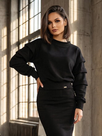 Modna bluza dresowa VSB ELIZABETH czarna