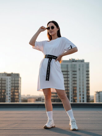 Damska sportowa letnia tunika VSB CLAUDIE biała