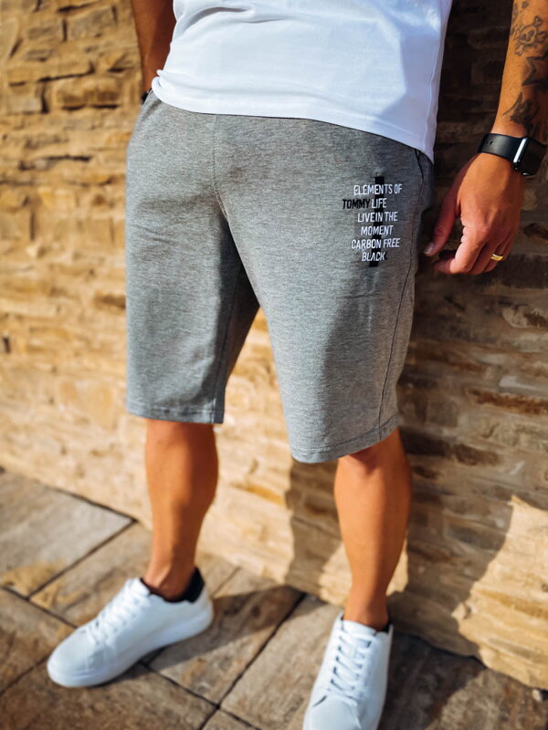 Męskie szorty dresowe Tommy Life szare