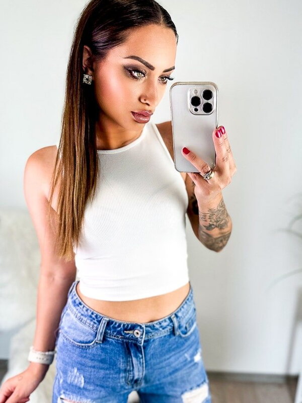 Damski letni biały croptop