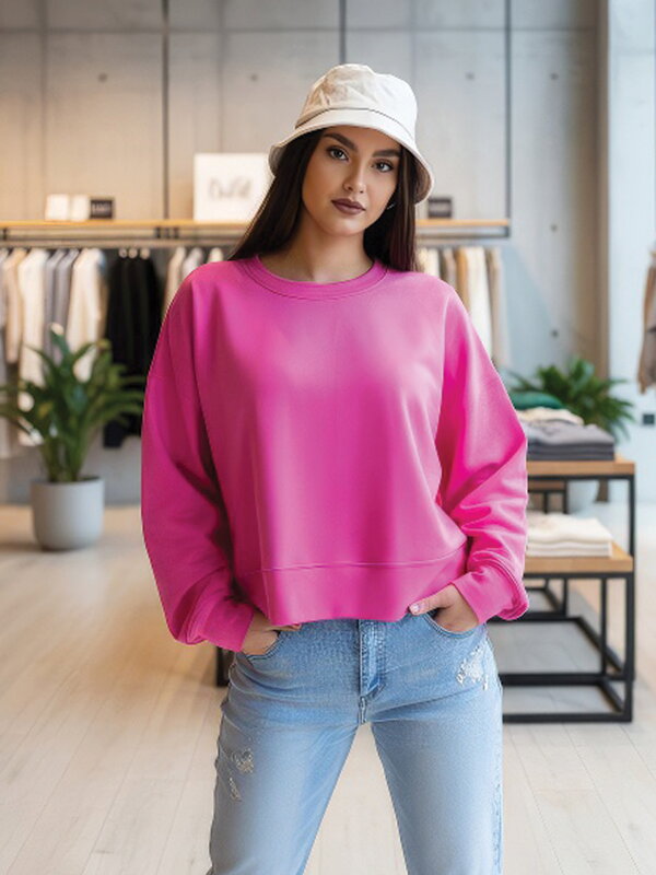 Oversize damska bluza VSB JELLY rozowa