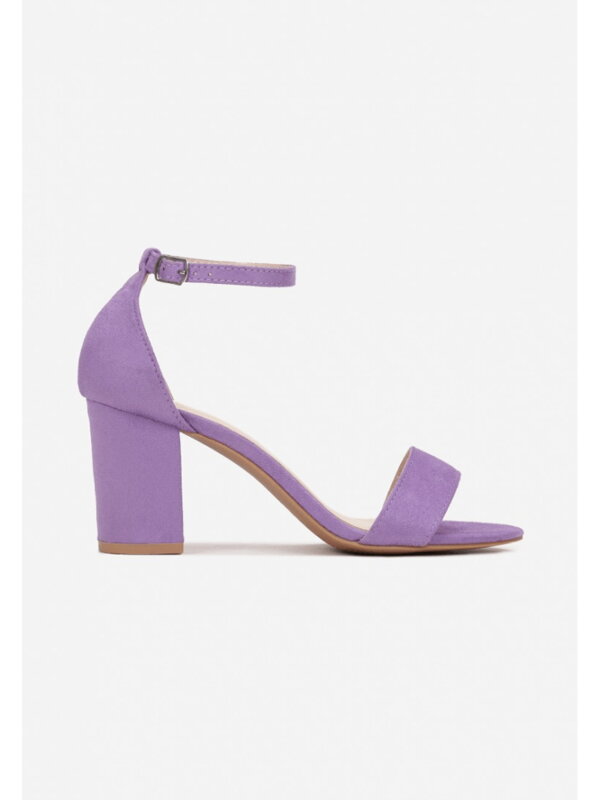 Eleganckie sandałki na obcasie 100-270 PURPLE